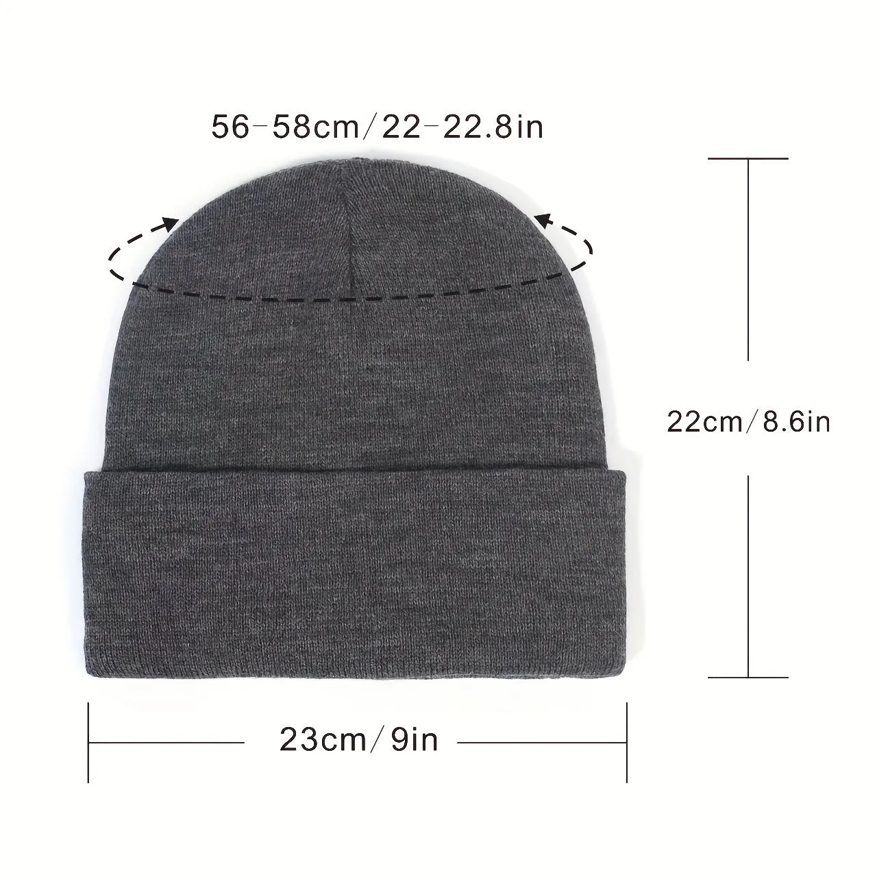 Soft Satin Lined Beanie - Winter Warm Skull Cap for Women Men - Thick Knit Hats, Cold Proof, Solid Color, Cuffed Design, Unisex Accessories