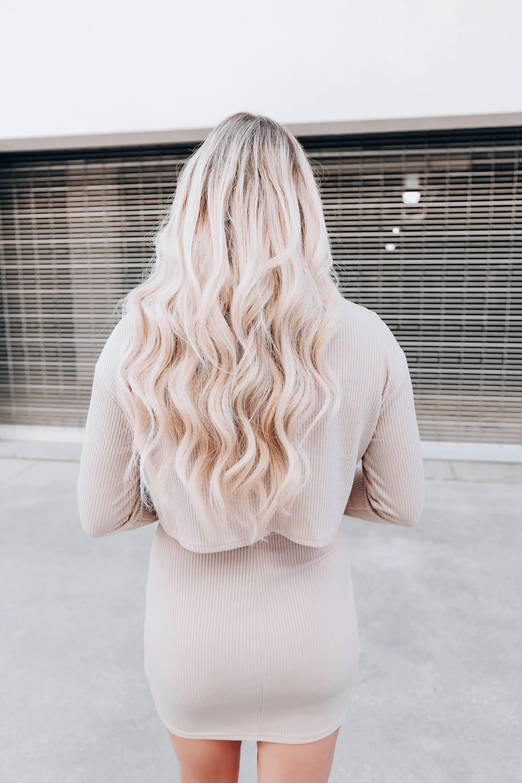 Spring Mountain Ribbed Dress - Cream