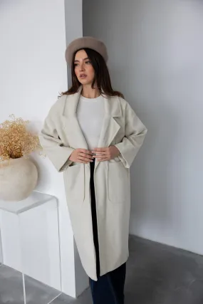 Square Pocket Cashmere Coat