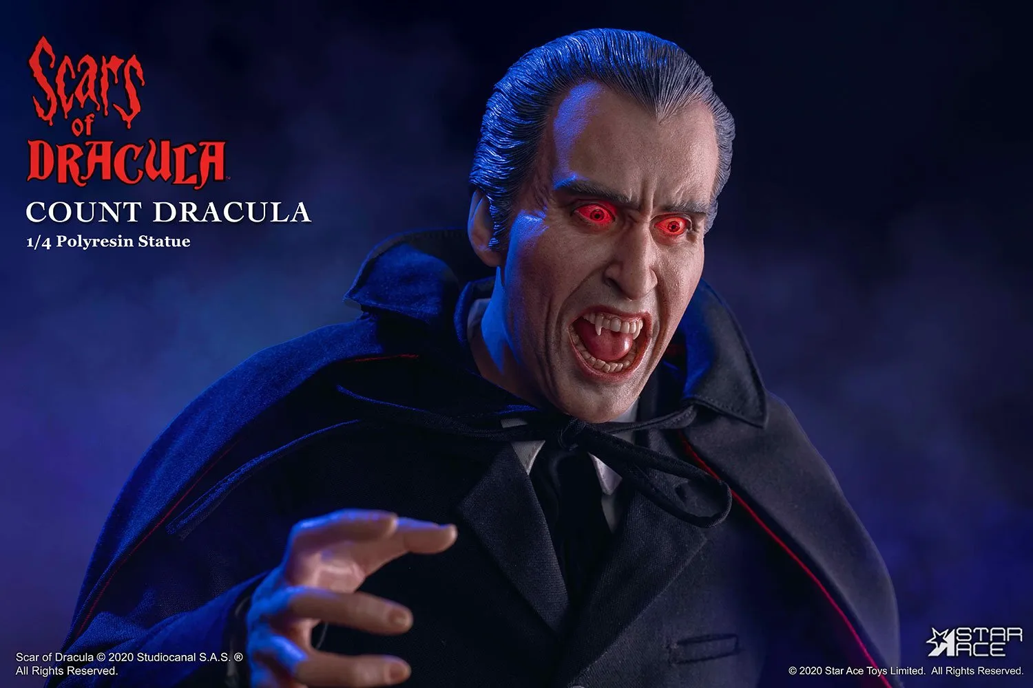 Star Ace Toys Count Dracula 2.0(Christopher Lee) DX Version With Light Statue