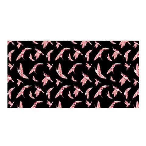 Strawberry Black Satin Shawl
