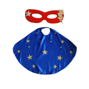 Superhero Star Power Cape Set, Blue  - Wholesale