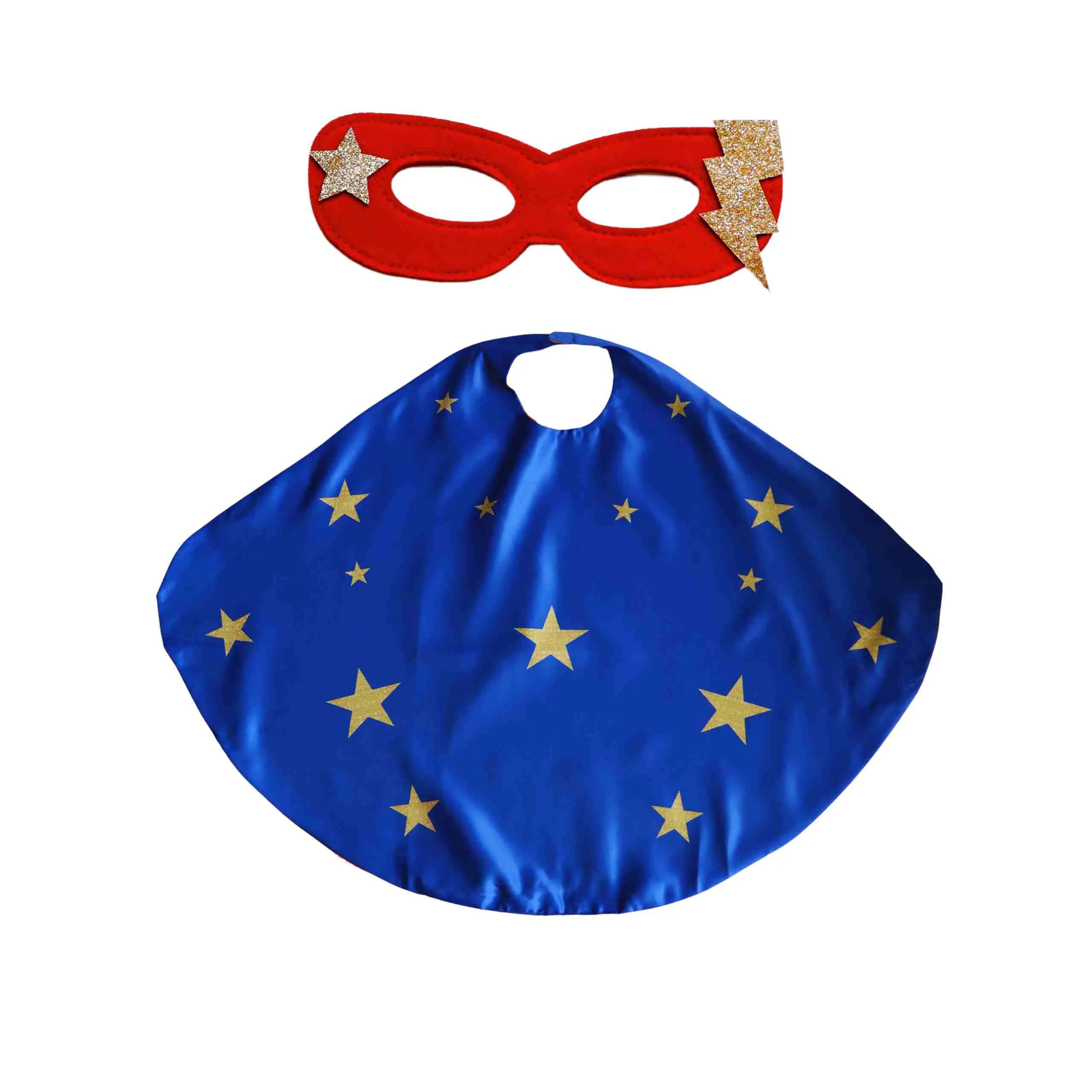 Superhero Star Power Cape Set, Blue  - Wholesale