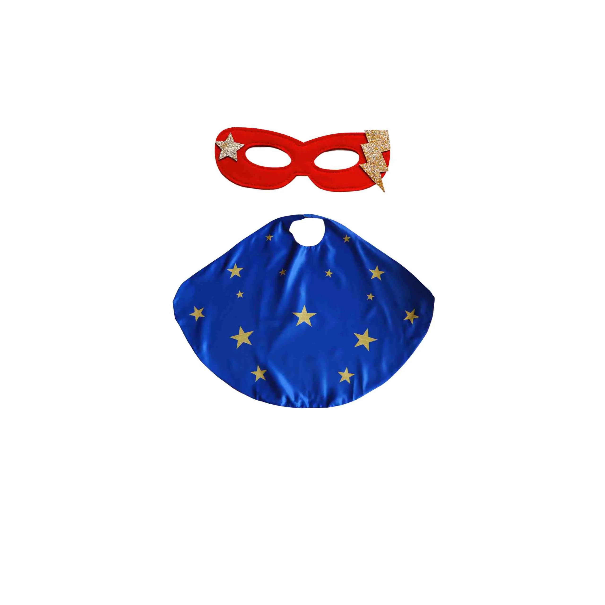 Superhero Star Power Cape Set, Blue  - Wholesale