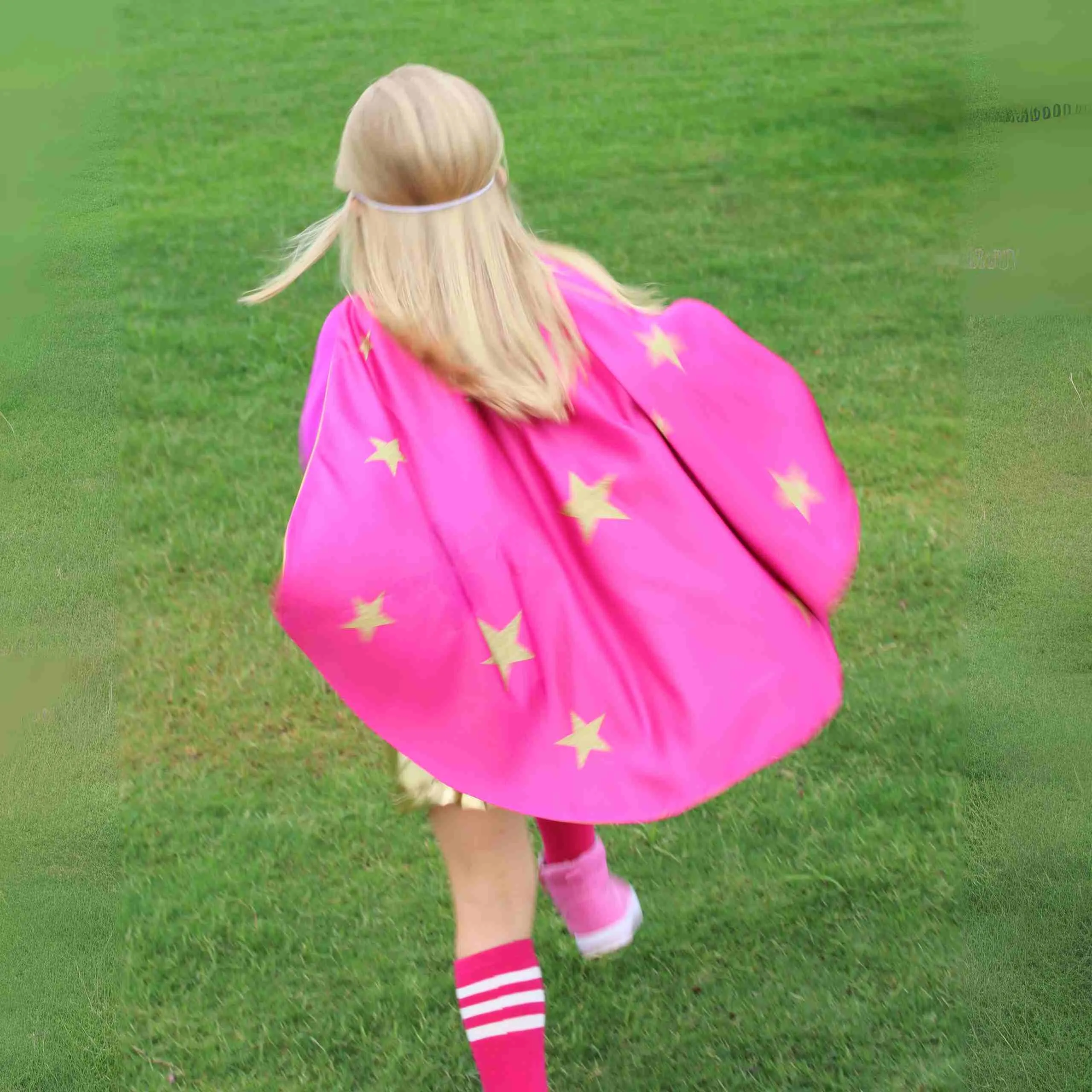 Superhero Star Power Cape Set, Pink - Wholesale