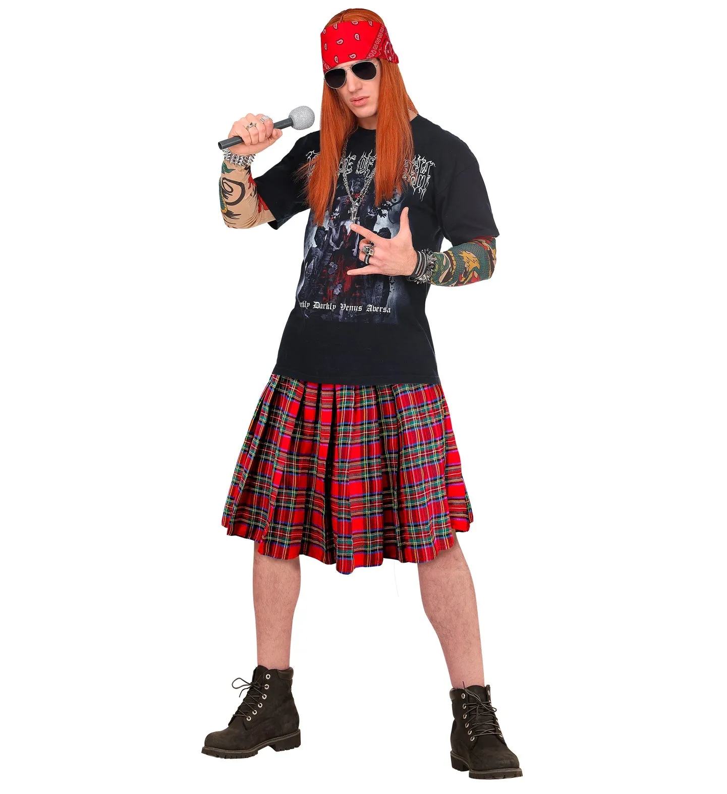 Tartan Skirt Red