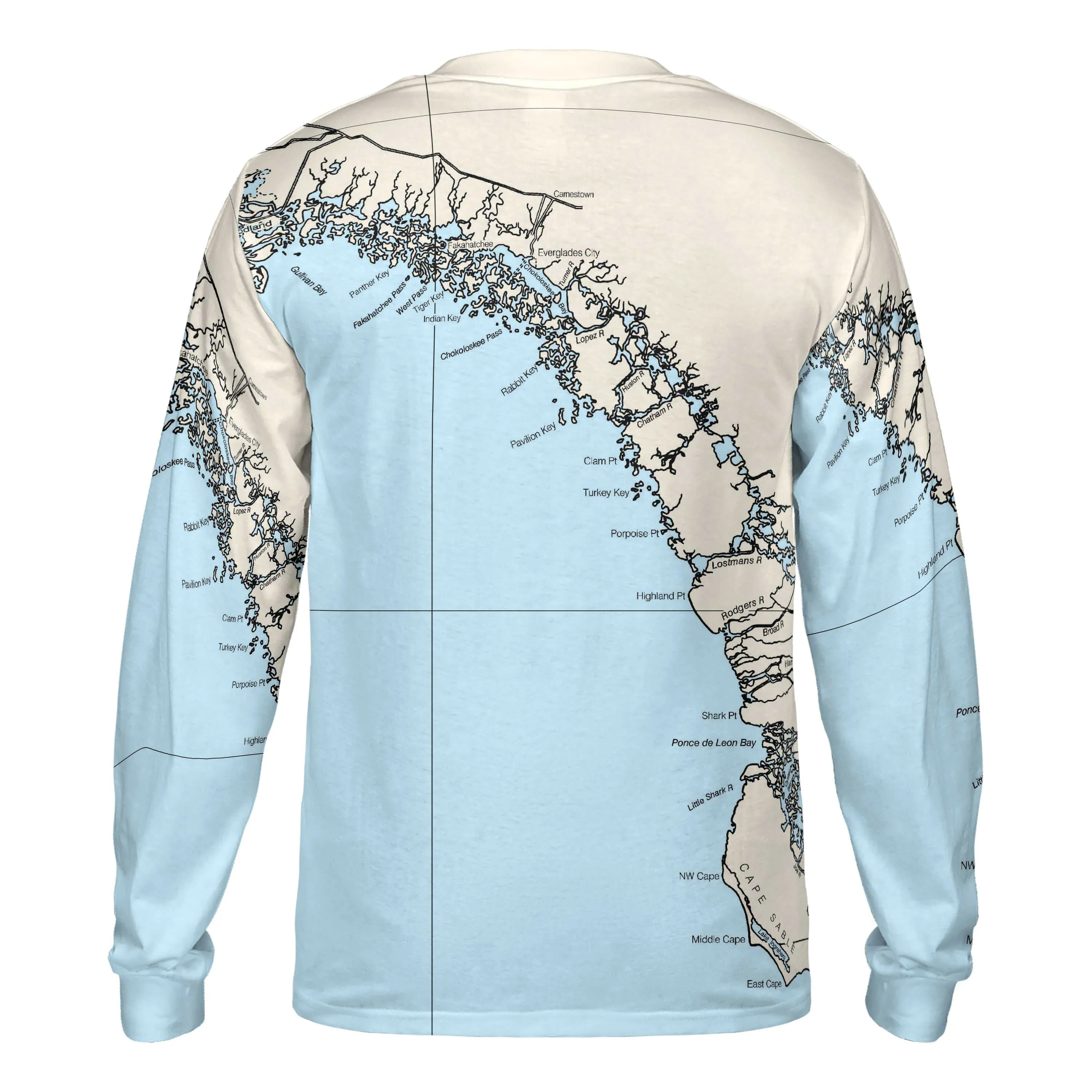 The Everglades City to Cape Sable Long Sleeve Tee