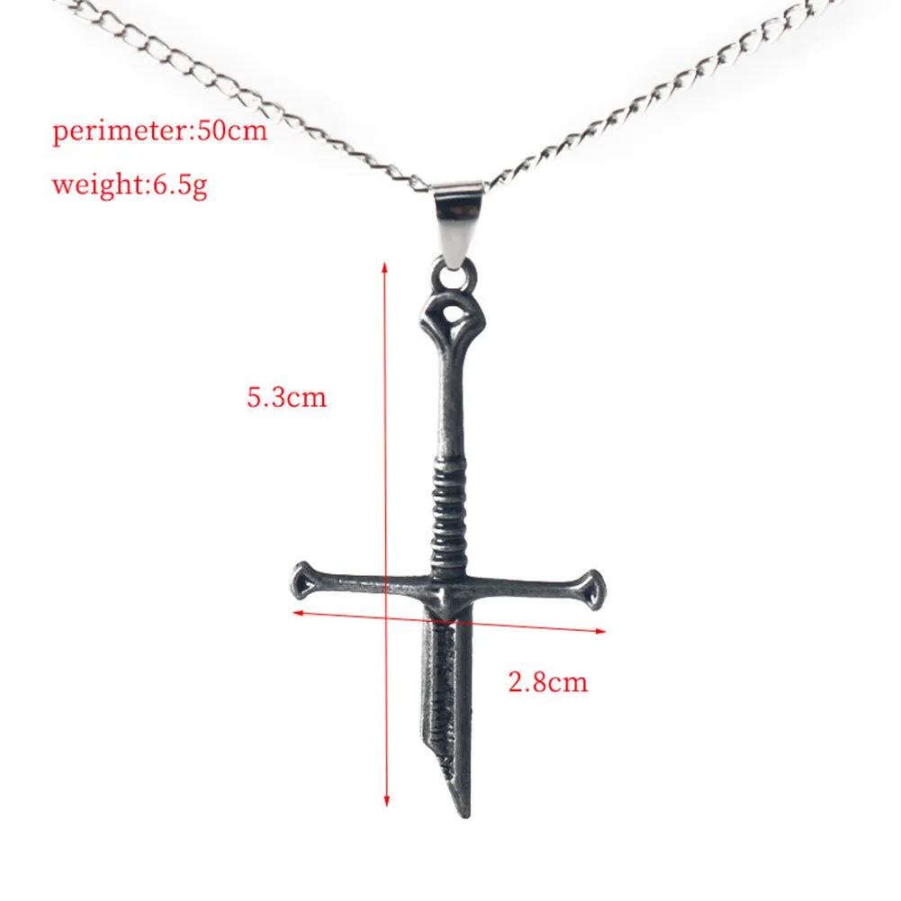 The Lord of the Rings Aragorn Necklace Pendant Cosplay Accessories Halloween Carnival Props
