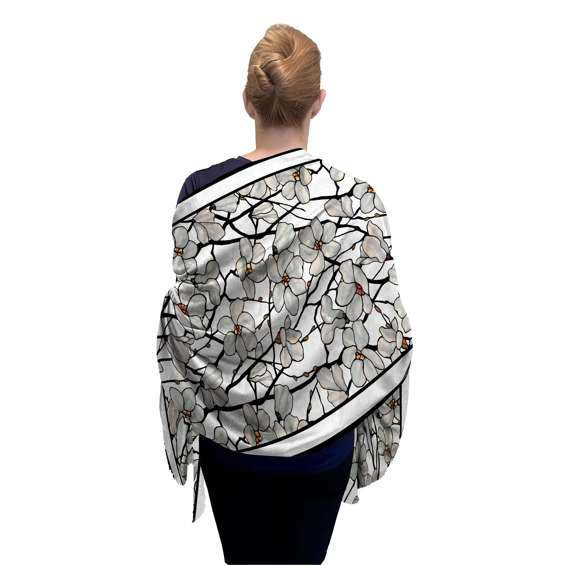 Tiffany Magnolia Silk Blend Women's Fashion Shawl