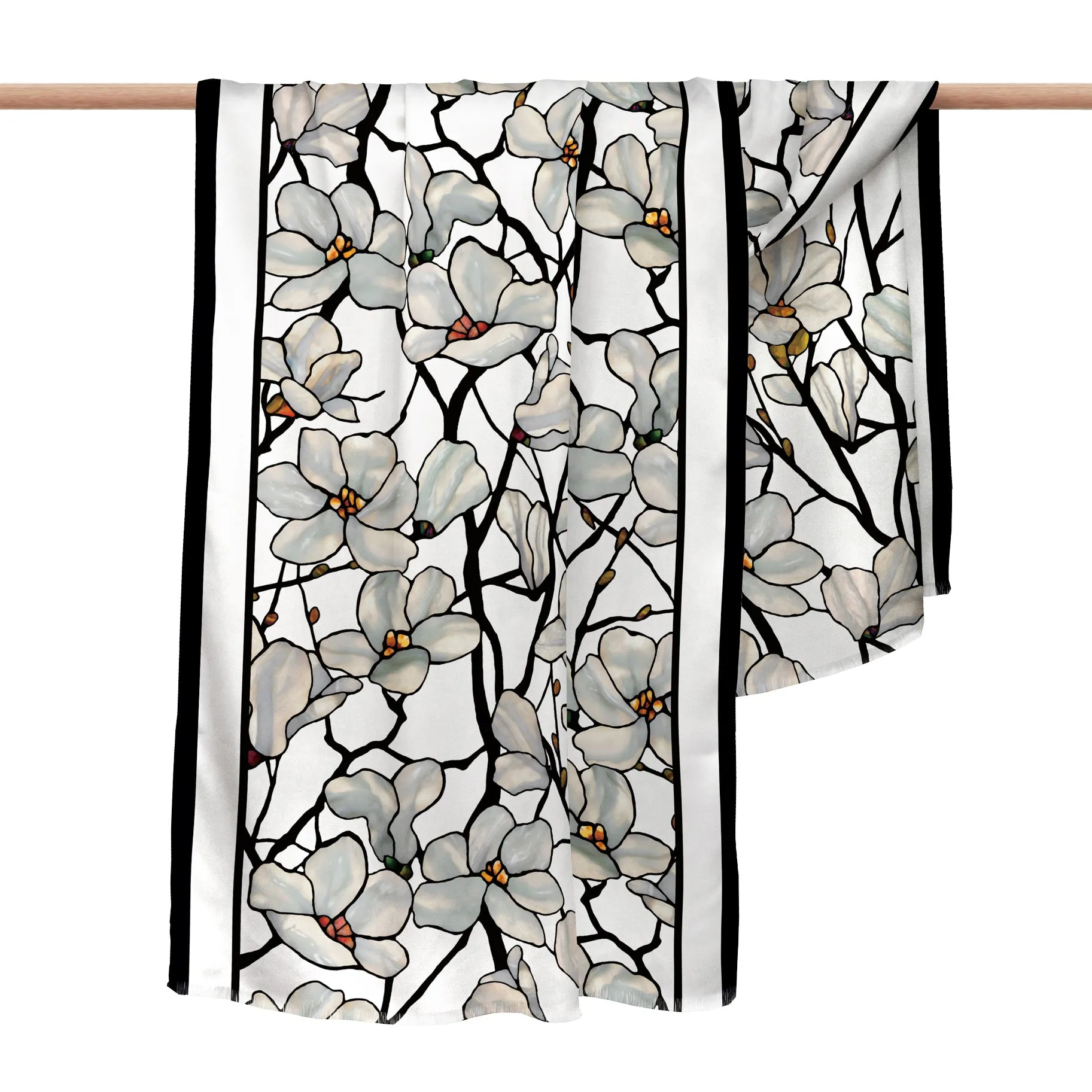 Tiffany Magnolia Silk Blend Women's Fashion Shawl