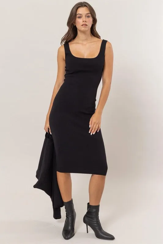 Two Piece Dress Set - Black