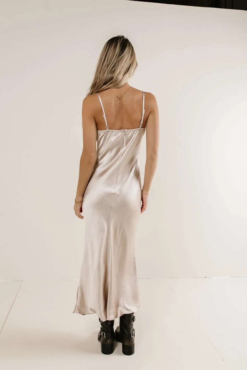 Vanessa Twofer Dress in Champagne - FINAL SALE