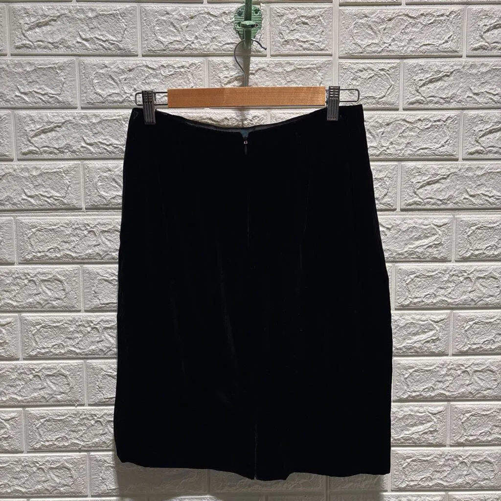 Velvet Pencil Skirt