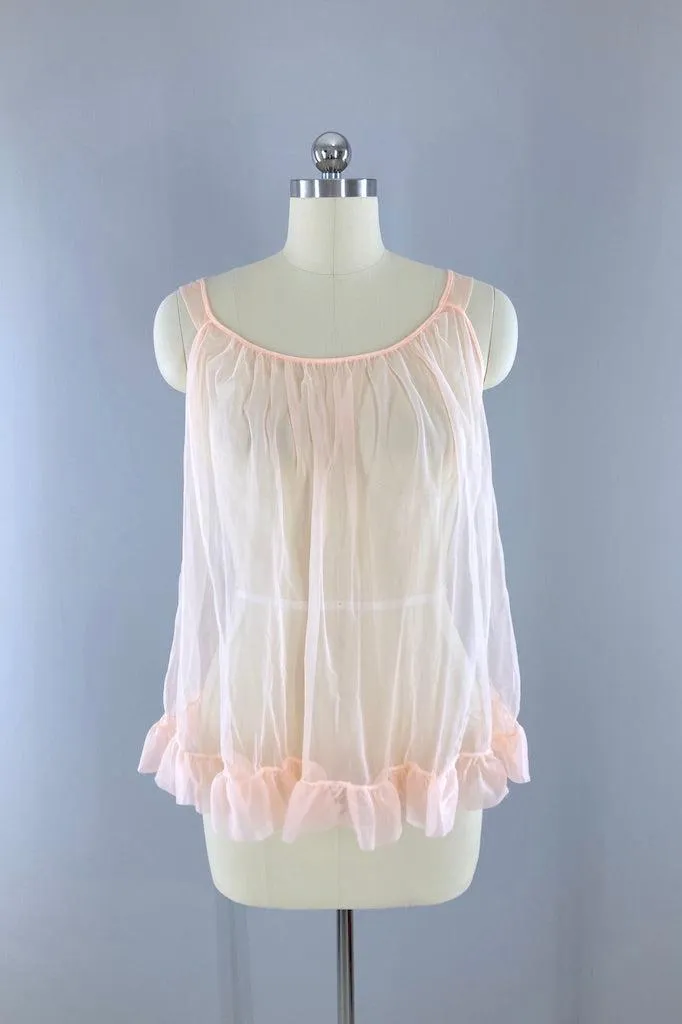 Vintage 1960s Two Piece Nightie Set