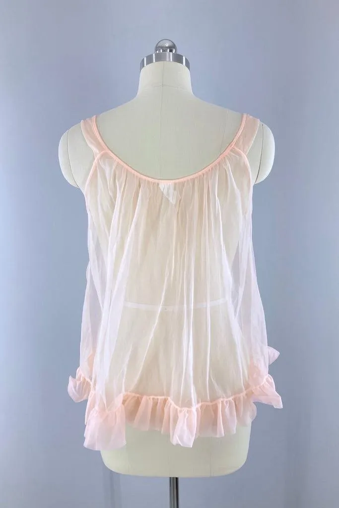Vintage 1960s Two Piece Nightie Set