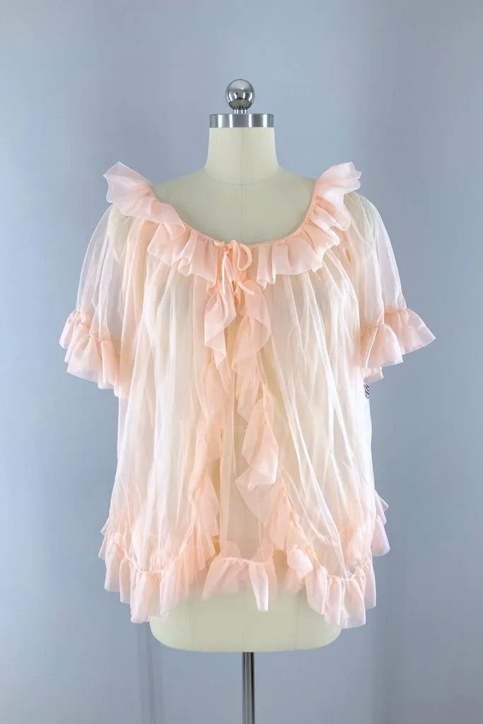 Vintage 1960s Two Piece Nightie Set