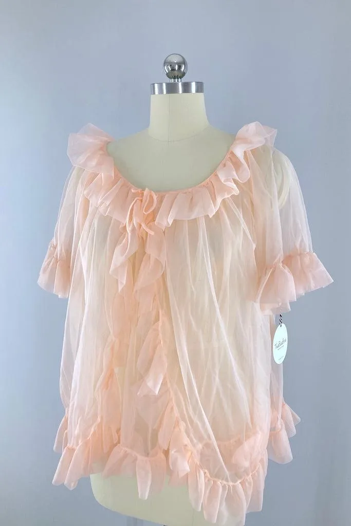 Vintage 1960s Two Piece Nightie Set
