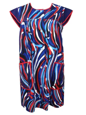 Vintage 90s does 60s Mod Psychedelic Abstract Cap Sleeve Mini Shift Dress
