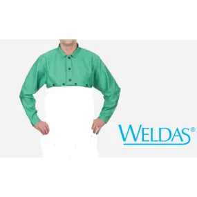 Weldas 33-6228XXL 9oz Green Welding Cape Sleeve Cotton FR Size 2XL