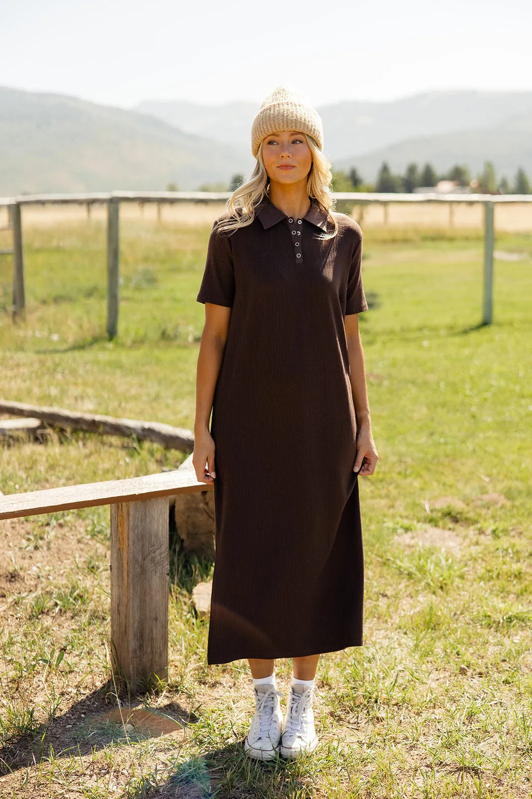 Wild Winds Button Dress