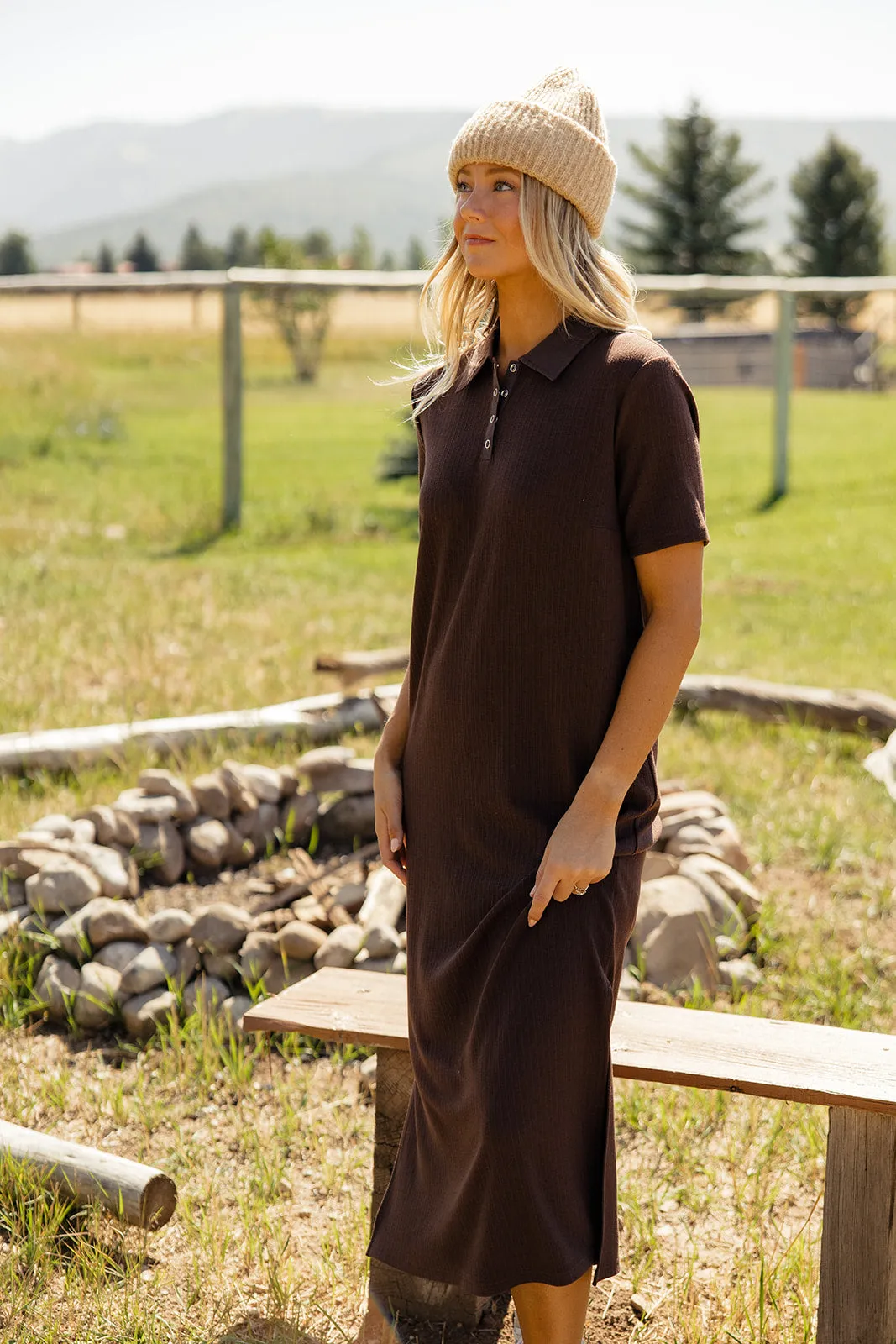 Wild Winds Button Dress