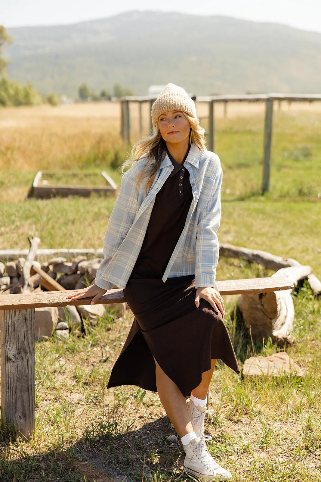 Wild Winds Button Dress
