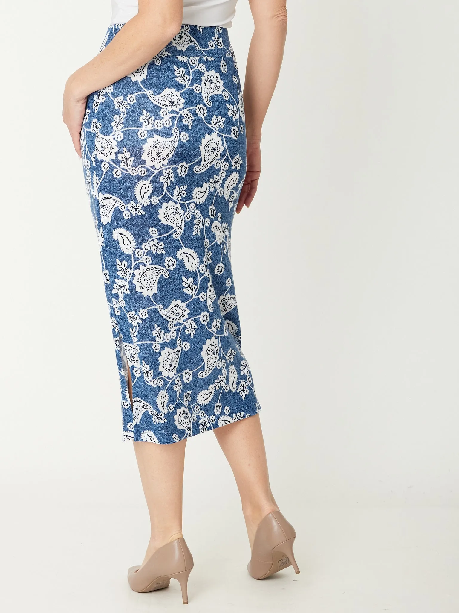 Winter Garden Skirt - Ink - 30846