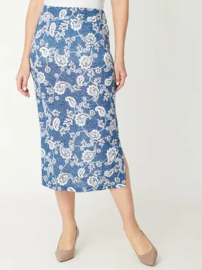 Winter Garden Skirt - Ink - 30846