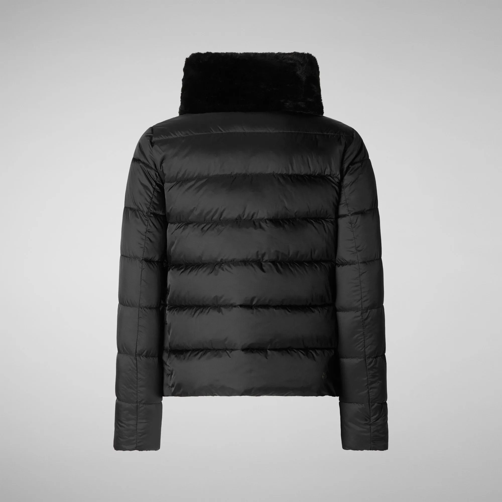 Women's animal free Puffer jacket mei in black