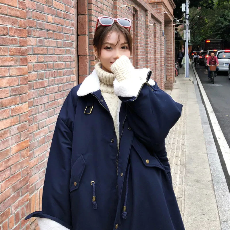 Women's Winter Thick Loose Long Parka With Fur
