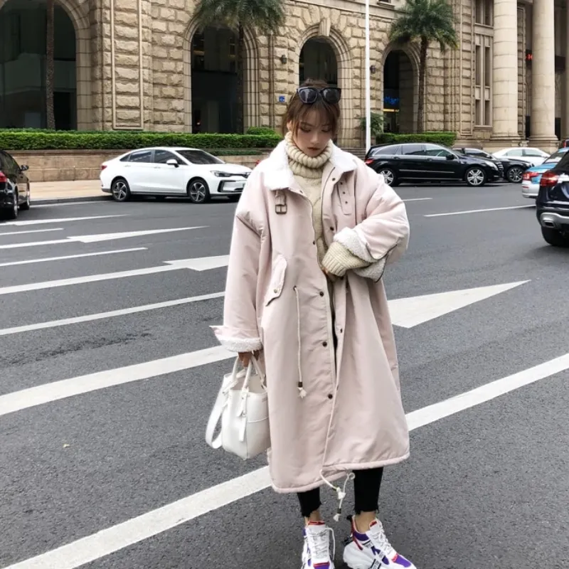 Women's Winter Thick Loose Long Parka With Fur