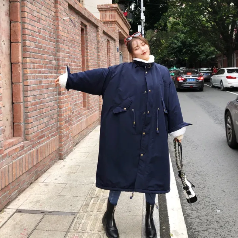 Women's Winter Thick Loose Long Parka With Fur