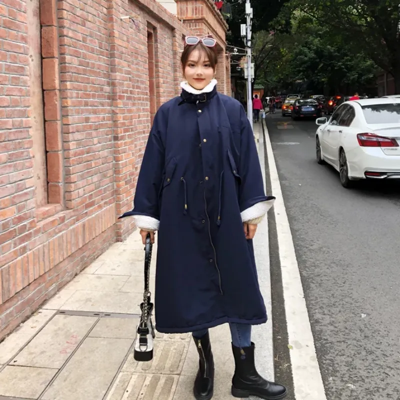 Women's Winter Thick Loose Long Parka With Fur