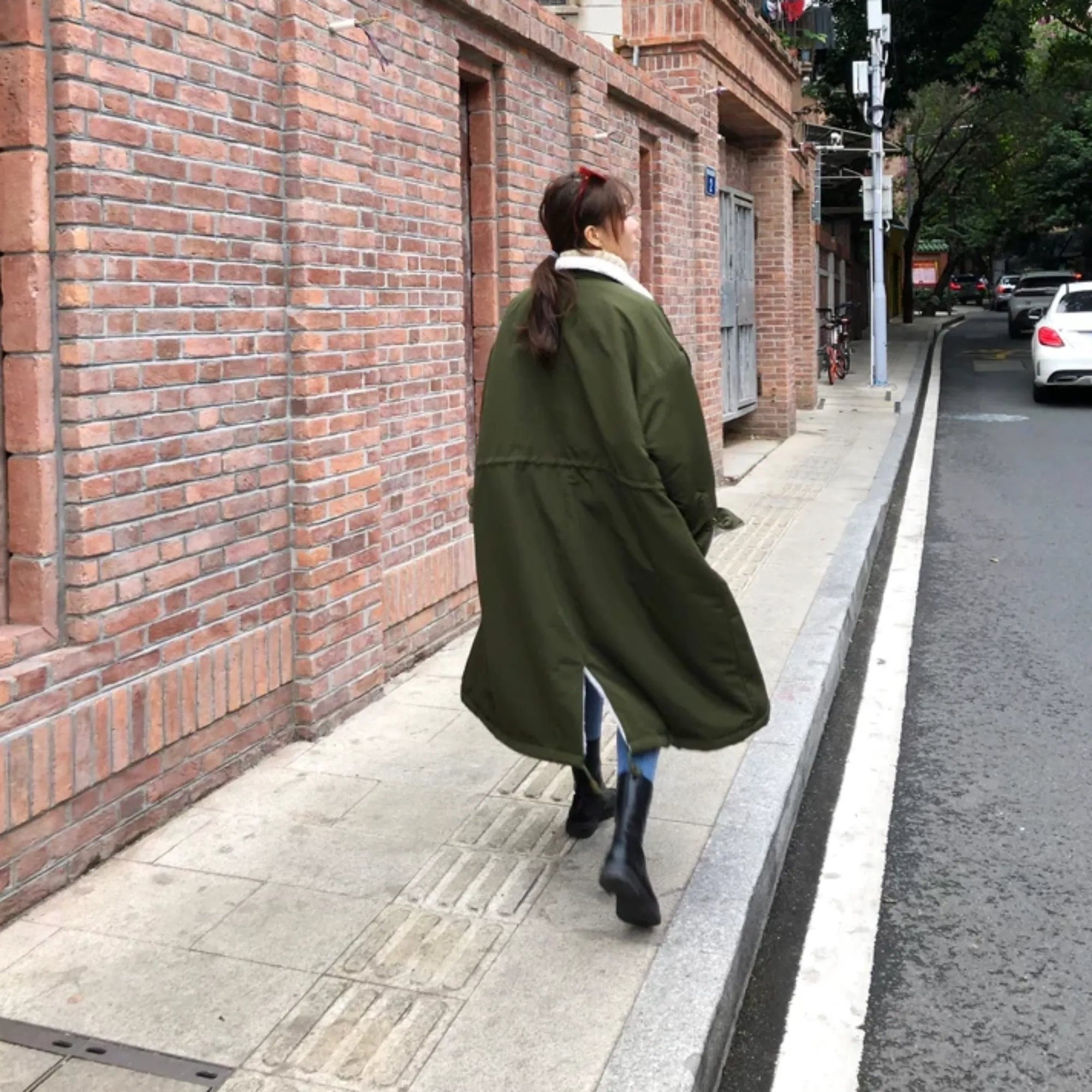 Women's Winter Thick Loose Long Parka With Fur