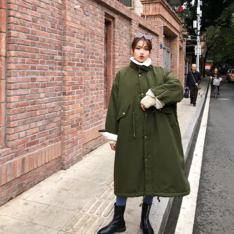 Women's Winter Thick Loose Long Parka With Fur