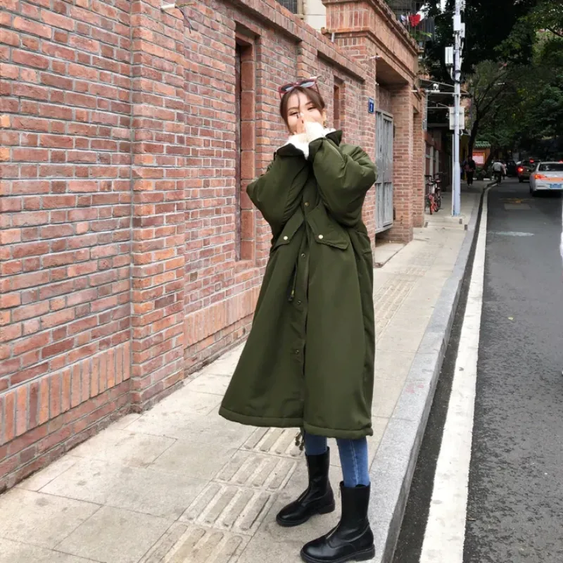 Women's Winter Thick Loose Long Parka With Fur