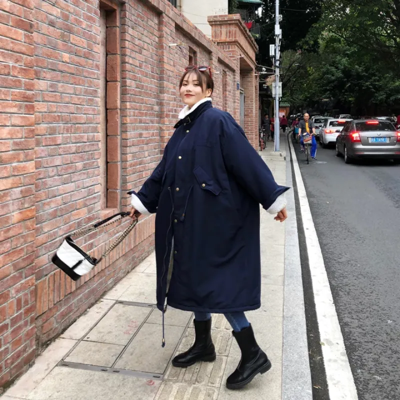 Women's Winter Thick Loose Long Parka With Fur