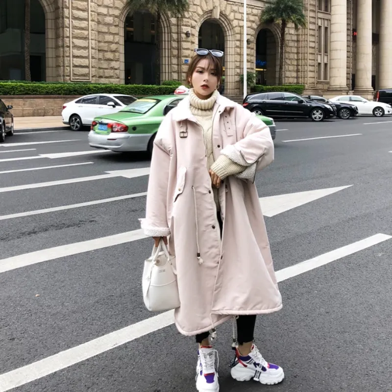 Women's Winter Thick Loose Long Parka With Fur