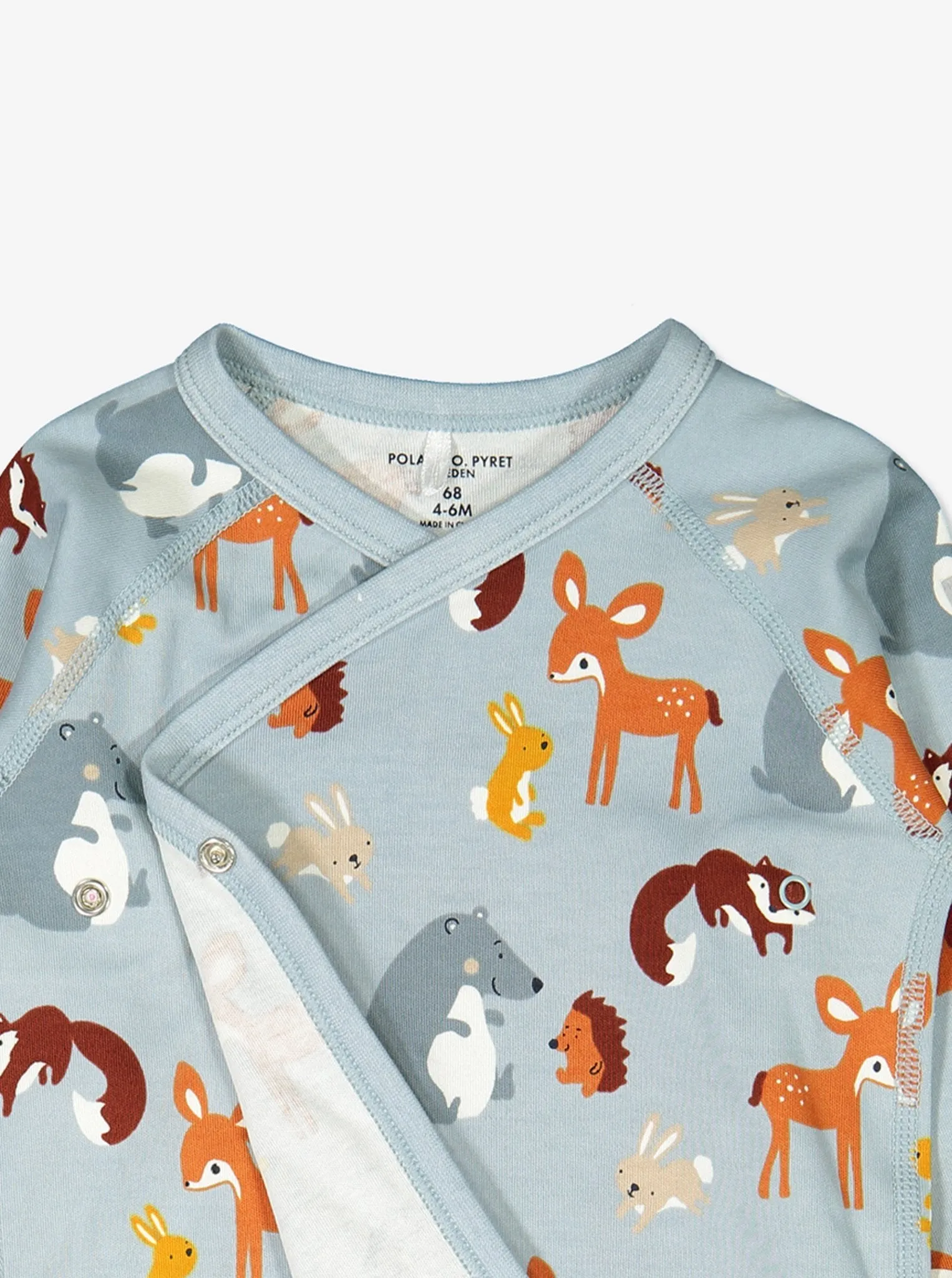 Woodland Animals Wraparound Babygrow