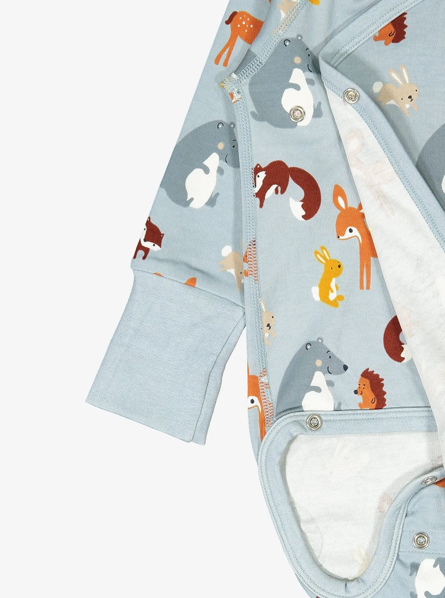 Woodland Animals Wraparound Babygrow
