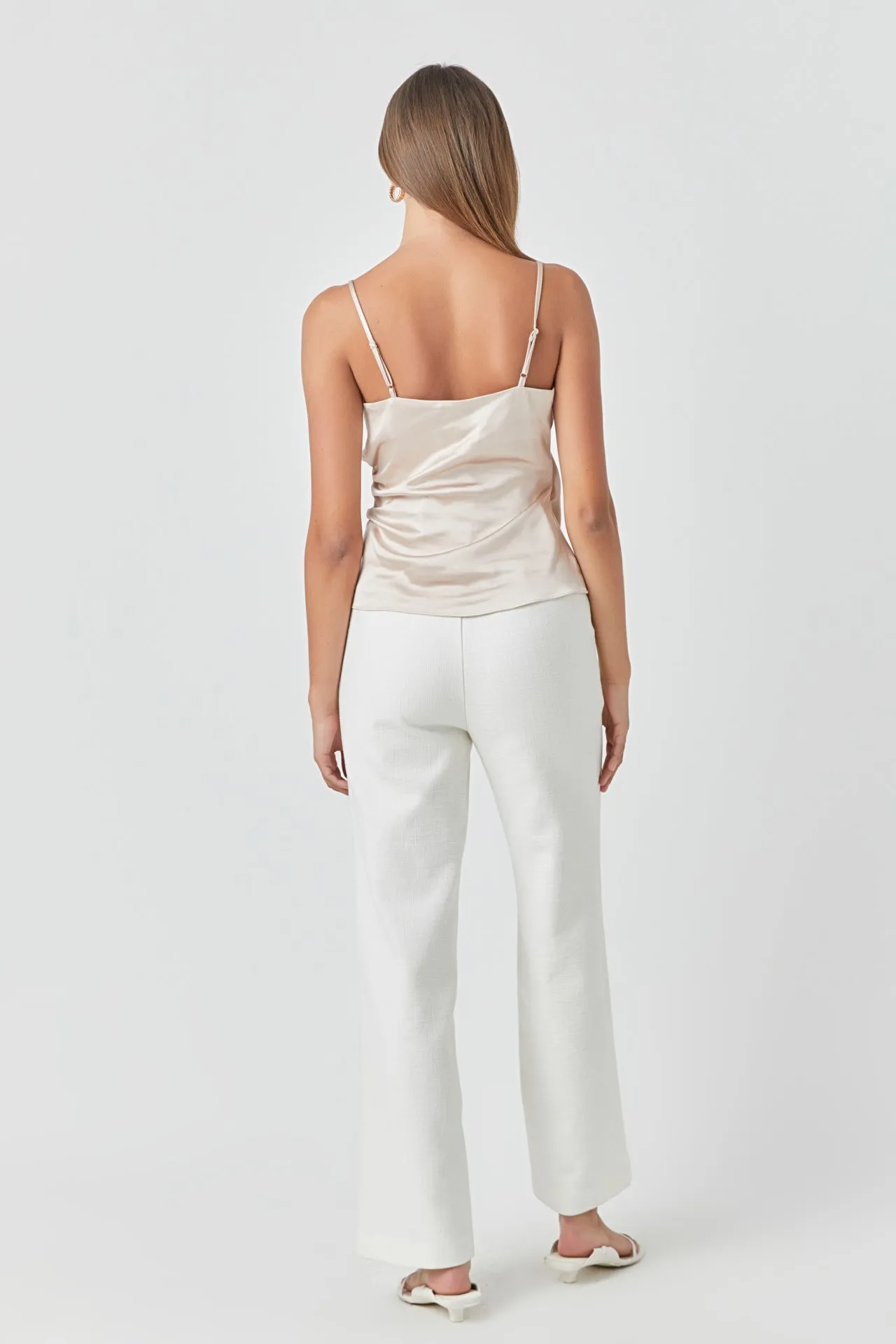 Wrap Over Satin Camisole