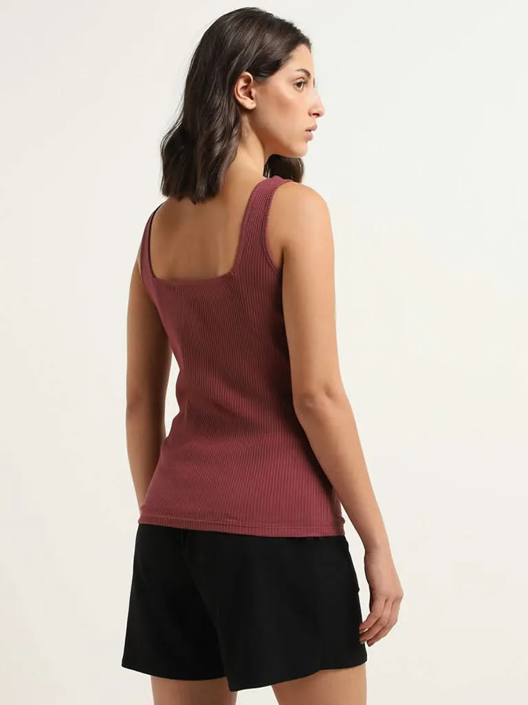 Wunderlove Brown Ridged Camisole