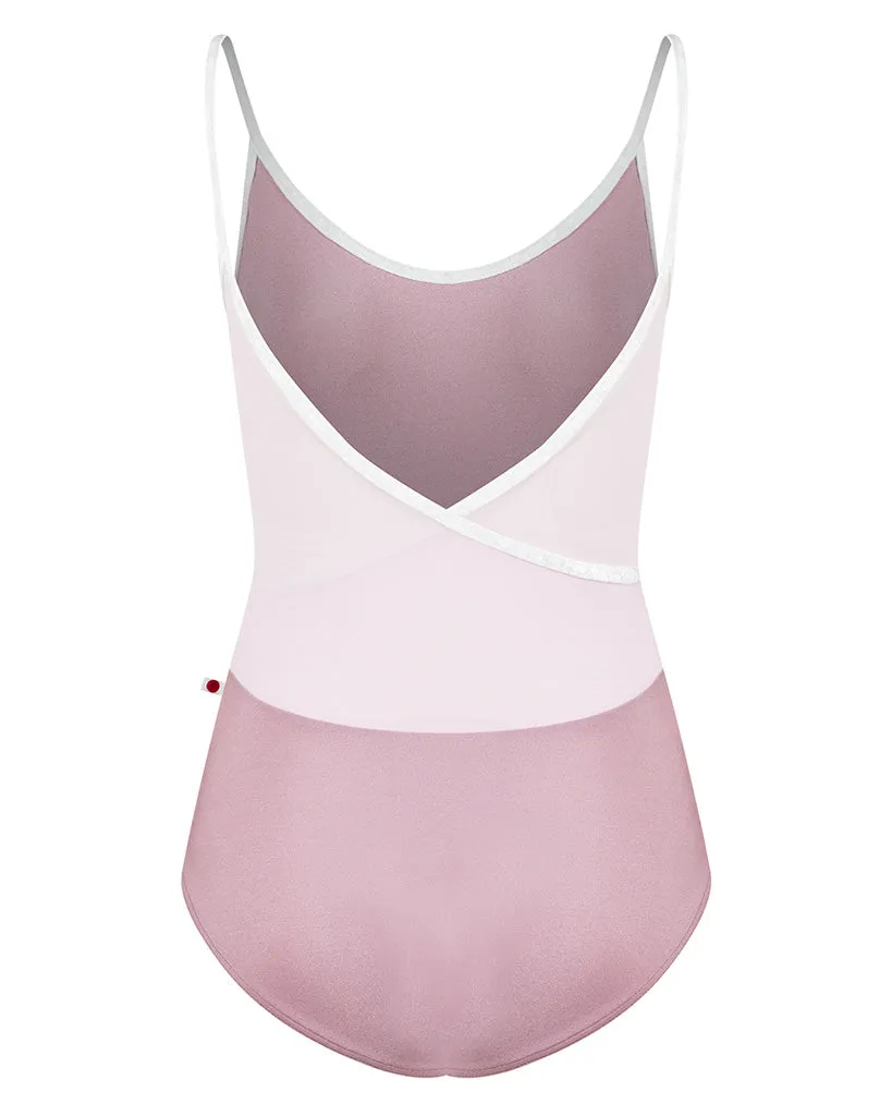 Yumiko Fiona with Mesh Back Camisole Leotard - Womens - Magic / Mesh Rose / White